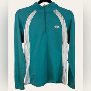 The North Face Women’s Teal Quarter Zip Pullover Size Medium